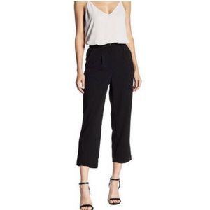 Good Luck Gem Cropped Dress Pants Medium Black NEW